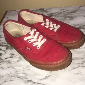 Vans Red Gum Authentic Women’s 7.5